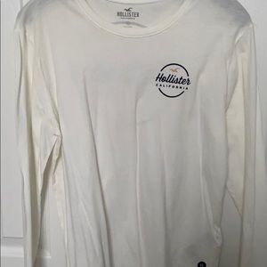 White, Black, and Pink Hollister Shirt